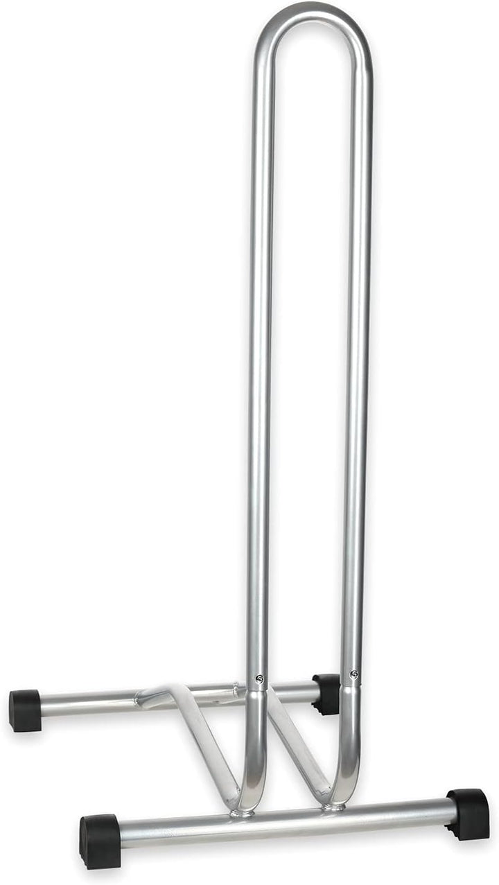 Schramm® 2 Stück Fahrradständer in schwarz oder Silber Bodenständer freistehend Radständer 38 x 42 x