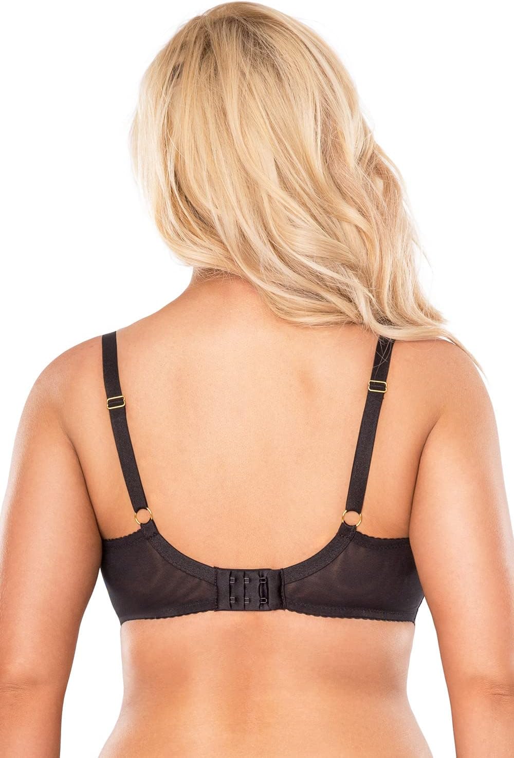 VIVISENCE Dame Soft BH Stickerei Träger Schalen Klassisch Alltag 1053 95C Schwarz, 95C Schwarz