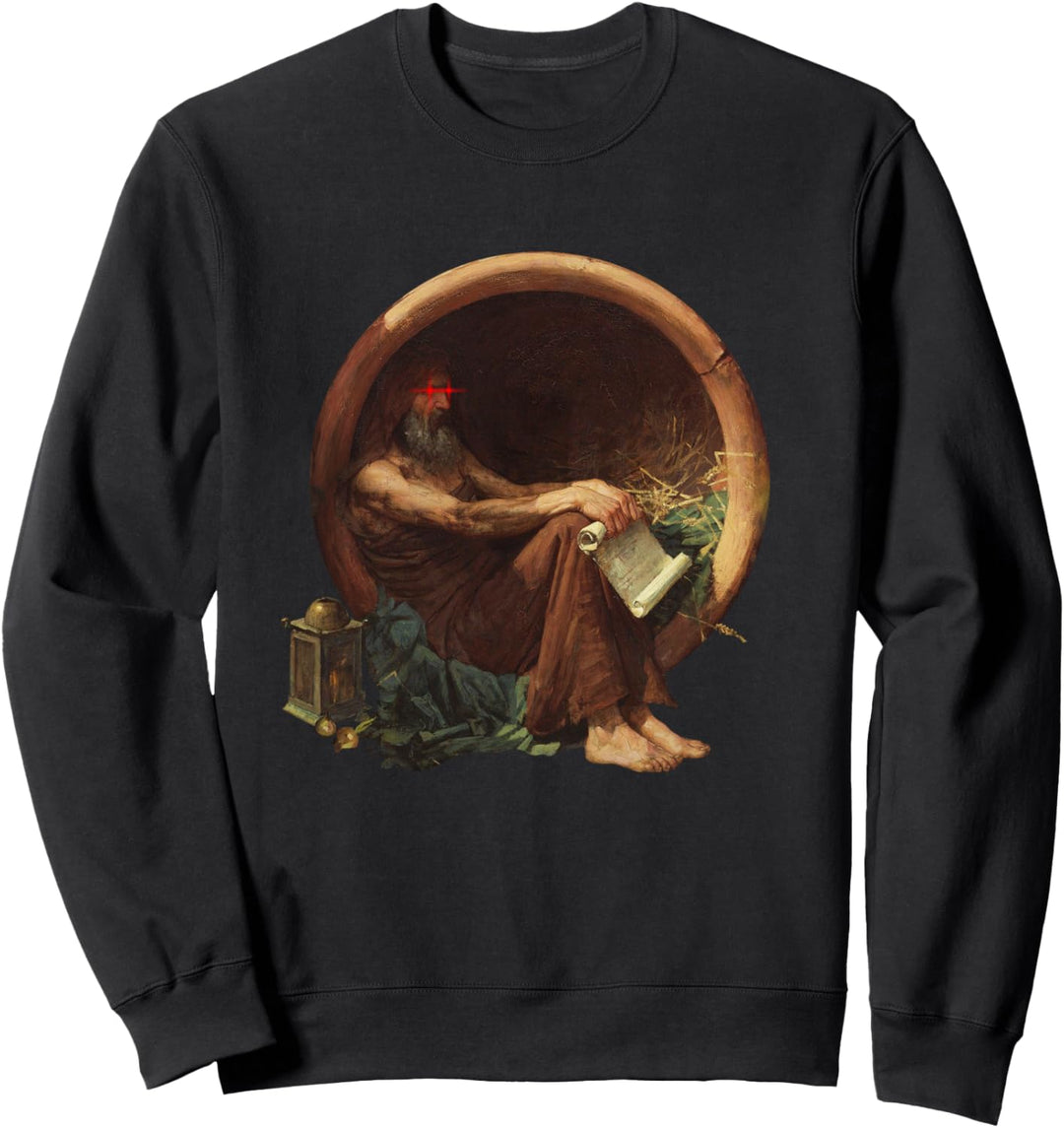 Diogenes im Fass - Verrückter Philosoph Sweatshirt