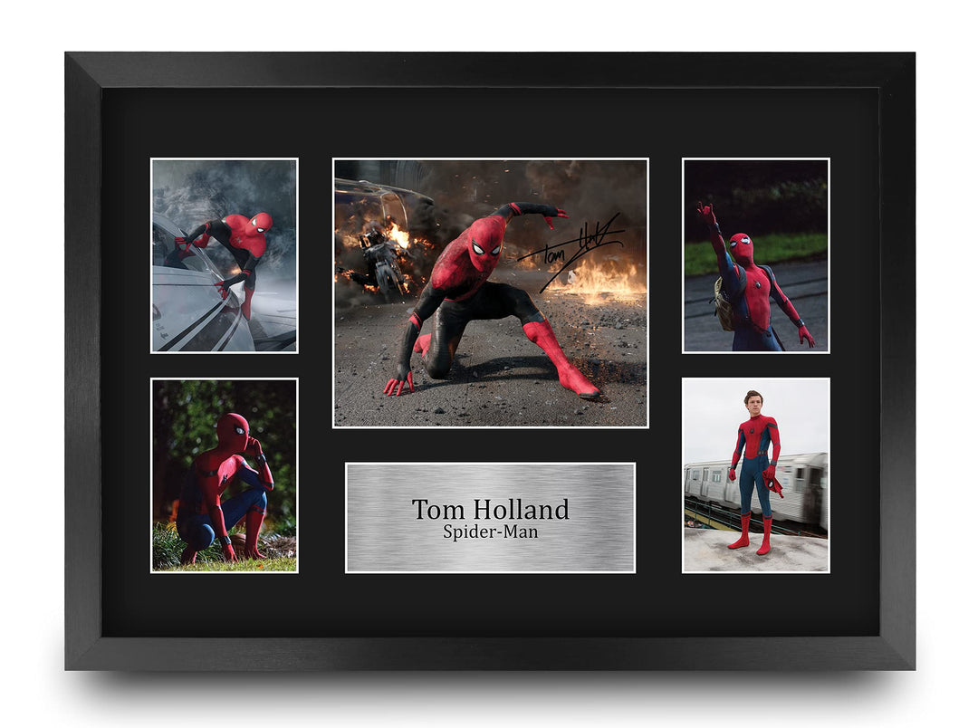 HWC Trading FR A3 Tom Holland Spider-man Geschenke Gedruckt, Signiert Autogramm Bild Display Für Fil