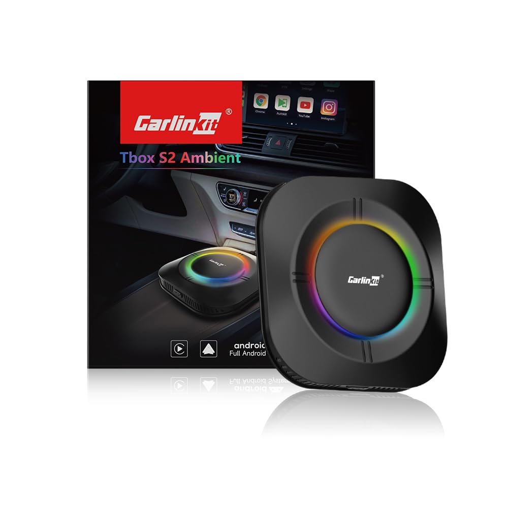 CarlinKit Android 13.0 AIBox Adapter - Wireless CarPlay&amp;Android Auto, 4GB+64GB Android 13.0 Standalo