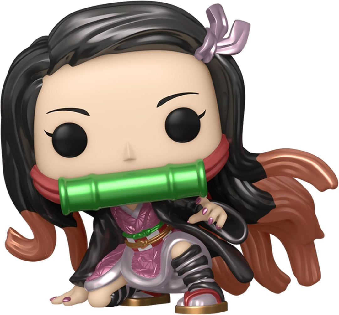 Funko Pop Demon Slayer Nezuko Kamado Toystop LACC Exclusive Metallic