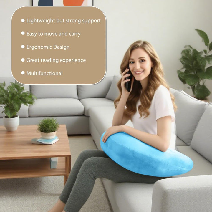 Lesekissen für Gaming, Yuragim Armlehne Unterstützung Bücherkissen, U-förmiges Lap Kissen Ergonomisc