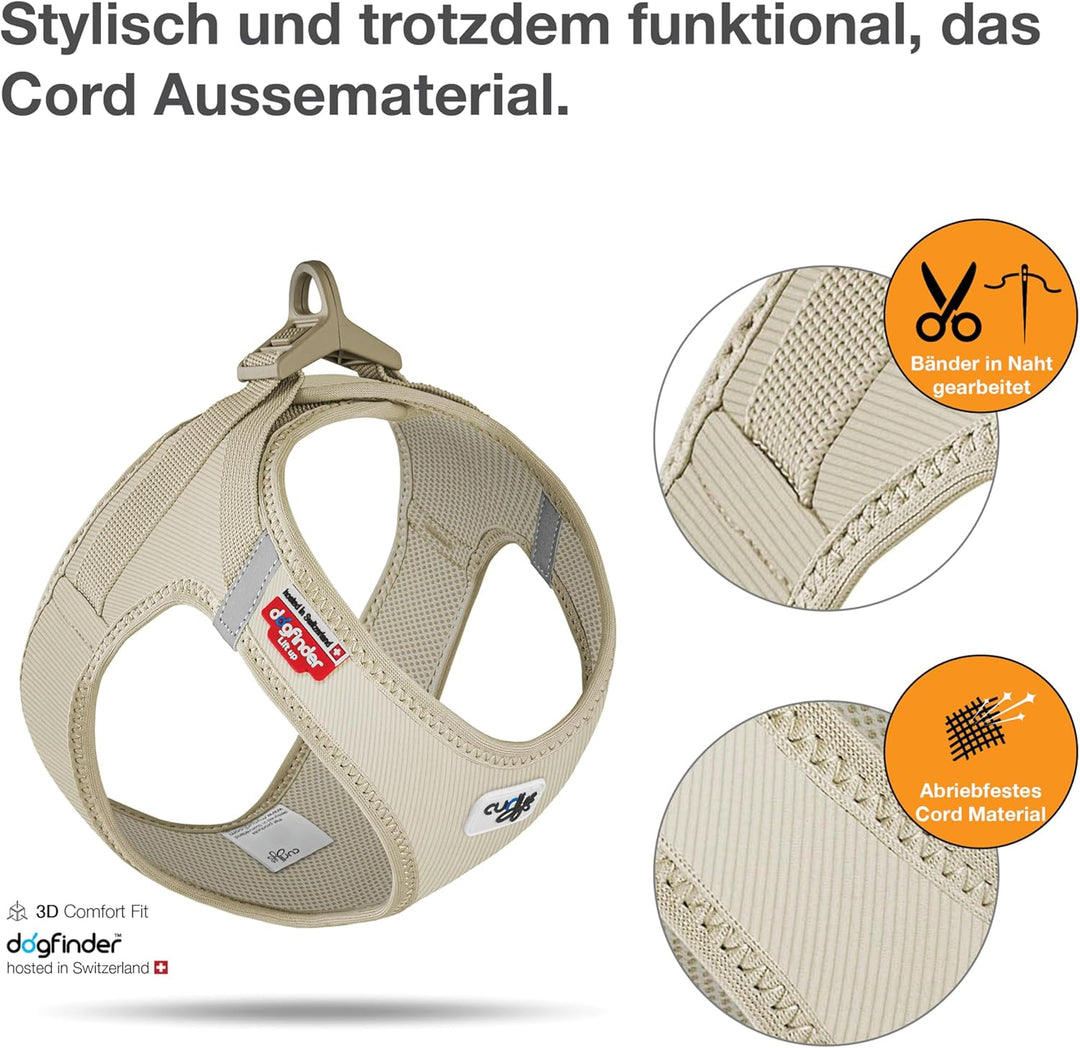 Vest Geschirr Curli Clasp Cord Tan M M Tan, M Tan