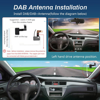 Hodozzy DAB/DAB+ Digital Adapter Tragbarer DAB+ Radio Tuner Empfänger,DAB/DAB+ USB 2.0 Dongle,Digita