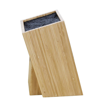Vogue Messerblock aus Holz mit Borsten, Universal-Messerblock aus Bambus, Grösse: 24,5 (H) x 12 (B)