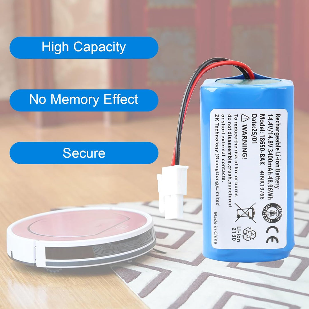 14,8 V 3400 mAh Li-Ionen Ersatzakku für ILIFE A4, A4s, A4s Pro, A6, A7, A9, A10, V7, V7s, V7s Plus,