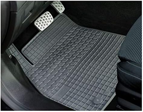 Fussmatten Vorne, Hinten + Tunnel Matte 5er Set für Mercedes Benz C-Klasse S W CL 203 2000-2007 Gumm