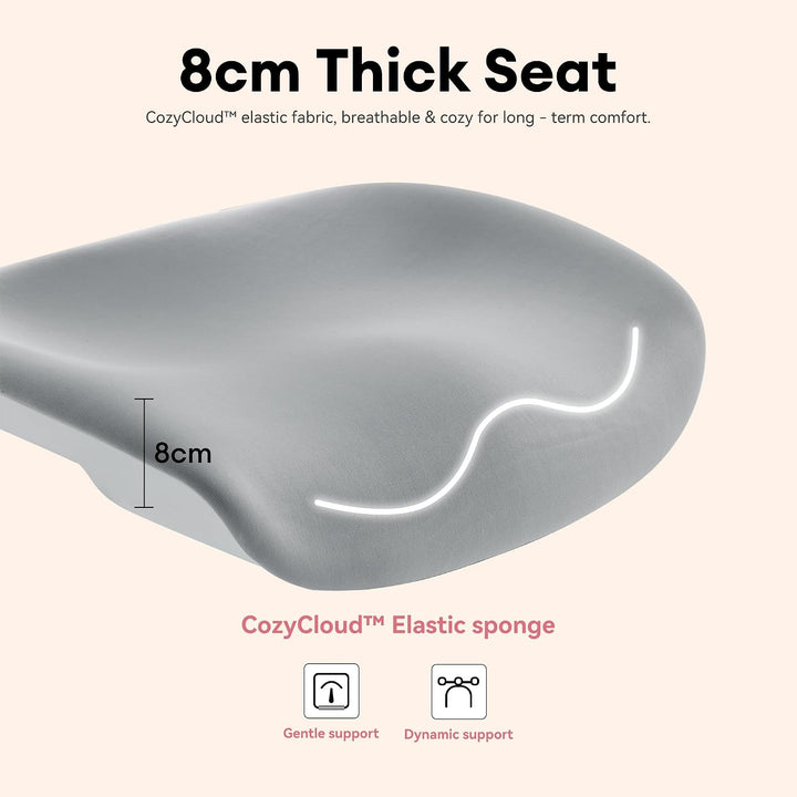 MUSSO E80 Muse FemmePosture™ Ergonomischer Bürostuhl für Frauen - 135° Neigung & 3D-Lendenstütze, 17