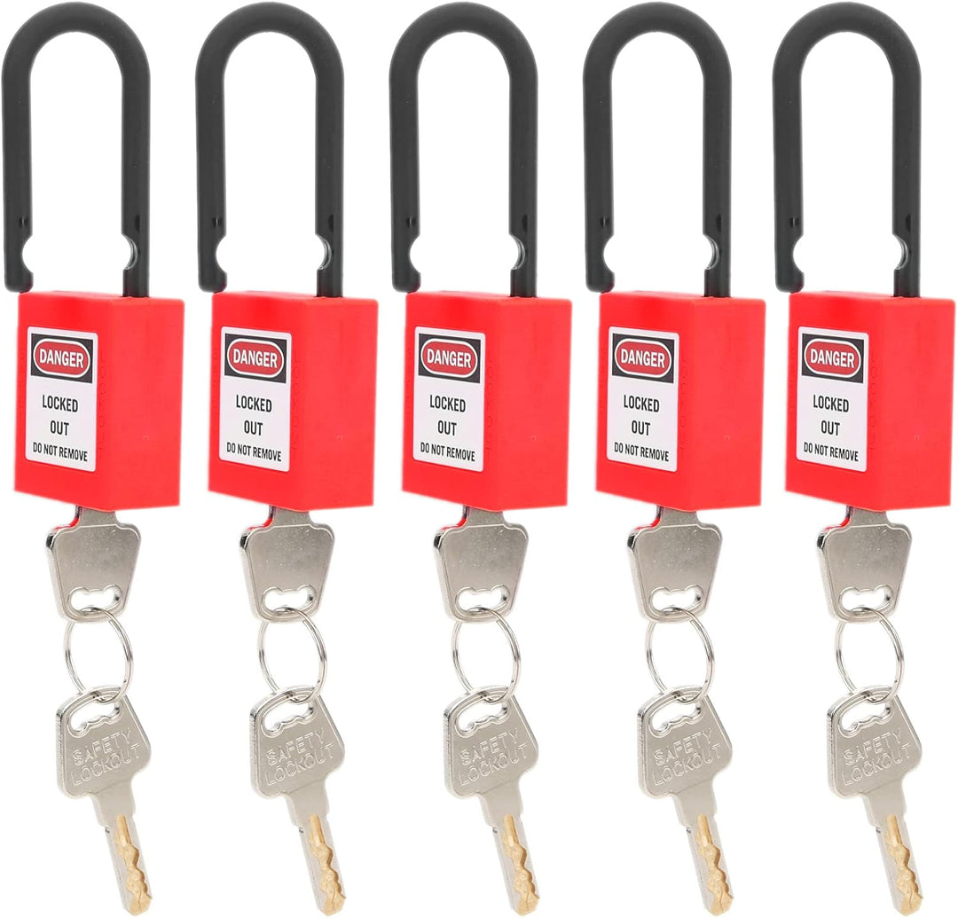 Lockout Lock, 38mm Lock Out Tag Out Vorhängeschlösser Set für Lock Out Tag Out Stationen, Sicherheit