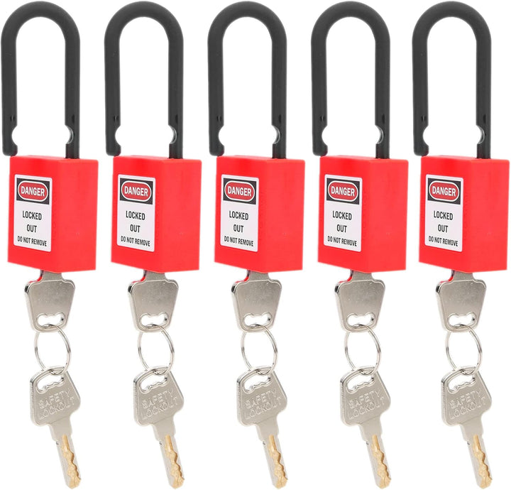 Lockout Lock, 38mm Lock Out Tag Out Vorhängeschlösser Set für Lock Out Tag Out Stationen, Sicherheit