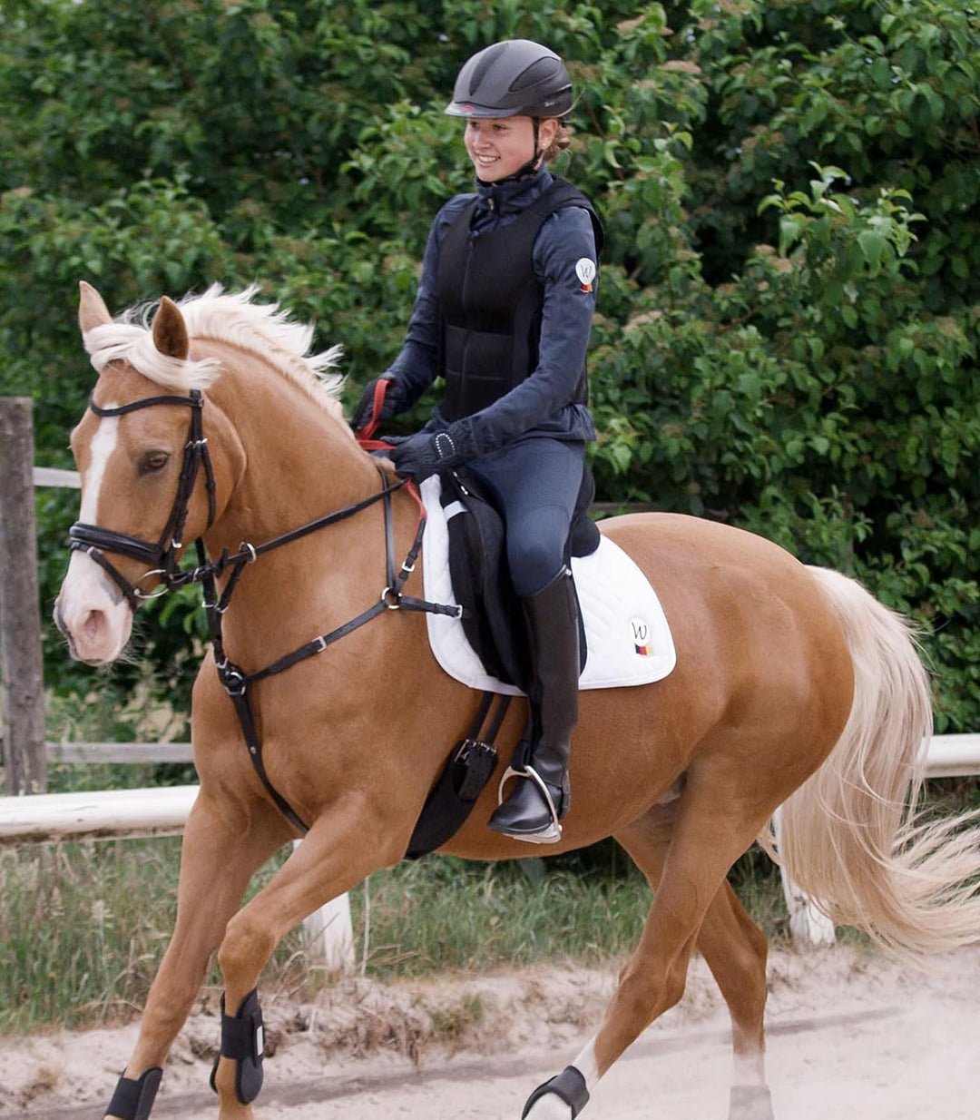 WALDHAUSEN Vorderzeug mit Sicherheitszügel Secutrust Schwarz Pony, Schwarz Pony