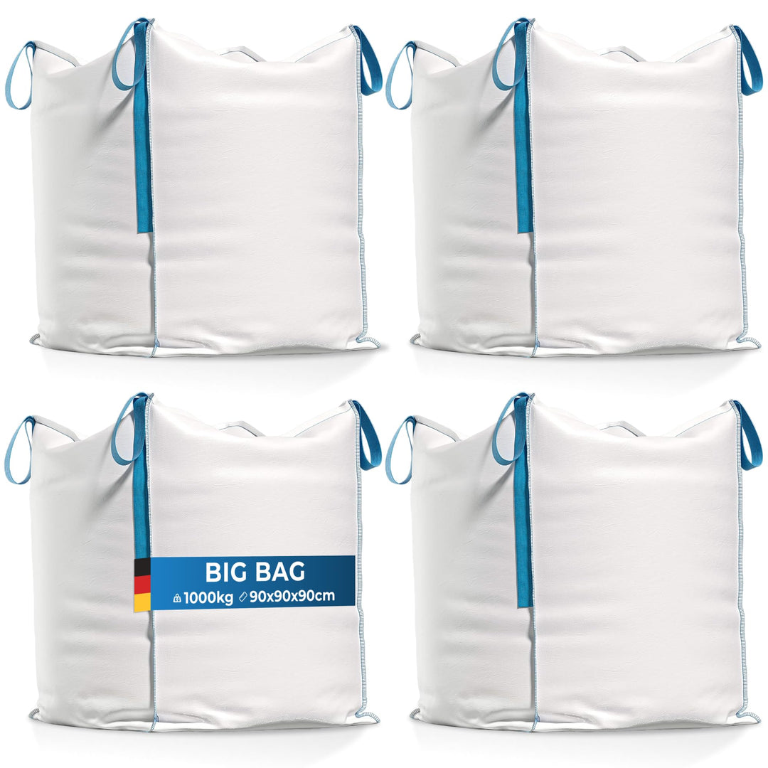 TK THERMALKING Big Bag - Säcke für Bauschutt, Holz, Gartenabfall, Sand - Bauschuttsäcke 90x90x90 cm,