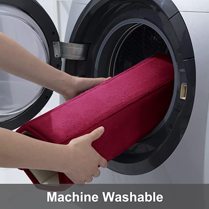 Homaxy Memory Foam Badezimmer Badeteppiche Saugfähige Rutschfester Badvorleger Waschbar Badematte -