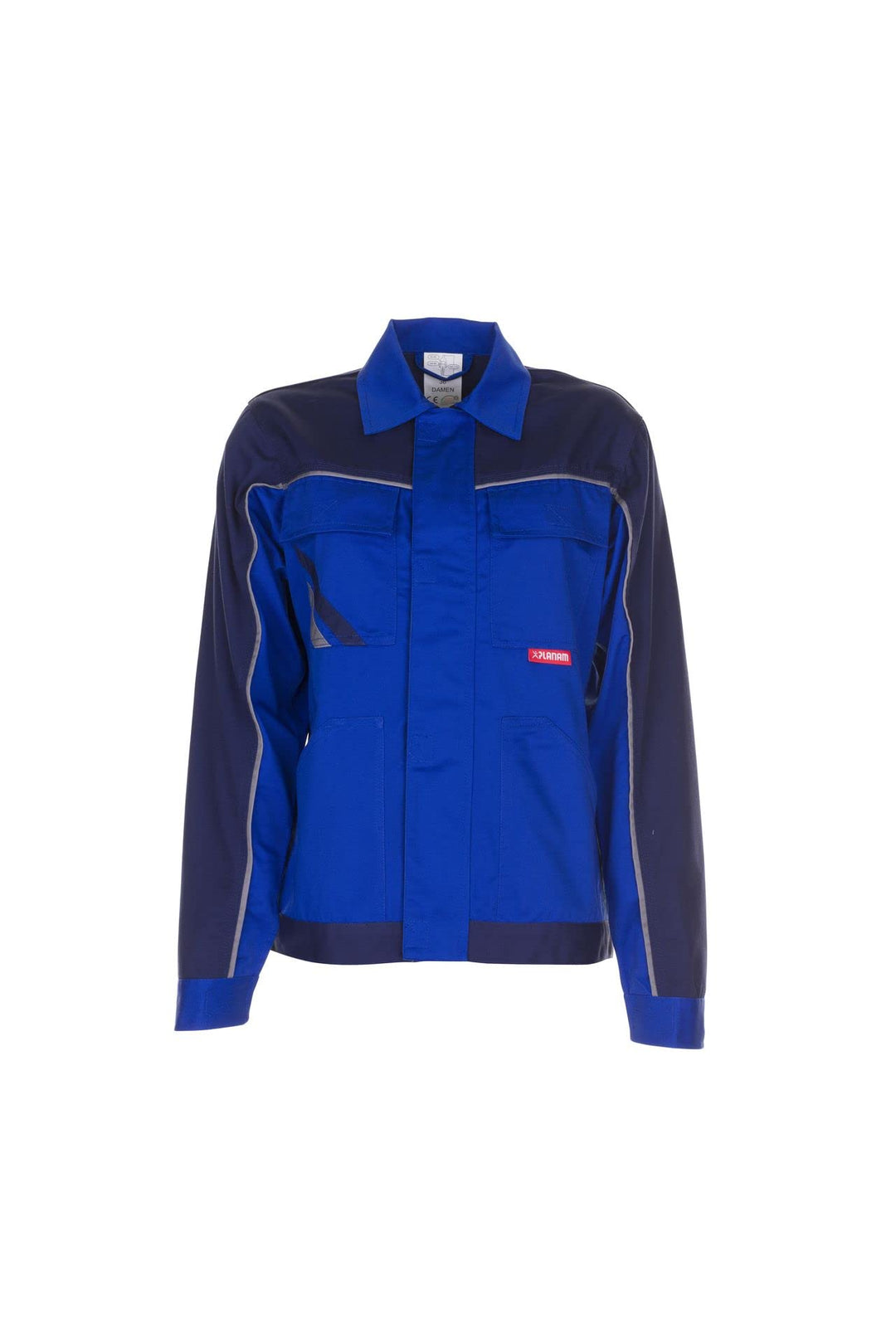 Planam Damen Bundjacke Highline, grösse 36, zink, kornblau / marine / mehrfarbig, 2318036, Kornblau/
