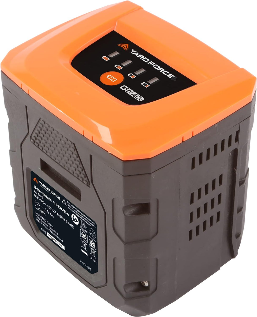 Yard Force Akku 2,5 Ah AL G25 (40 Volt, Ersatzakku für Gartenwerkzeuge, mit Überlastschutz + Überhit