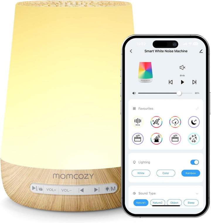 Momcozy White Noise Machine, tragbares White Noise für Babys und Erwachsene, White Noise Machine mit