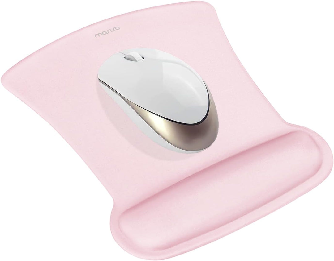 MOSISO Handballenauflage Set für Tastatur &amp; Maus, Ergonomisches Mauspad mit Handauflage&amp;Handballenau