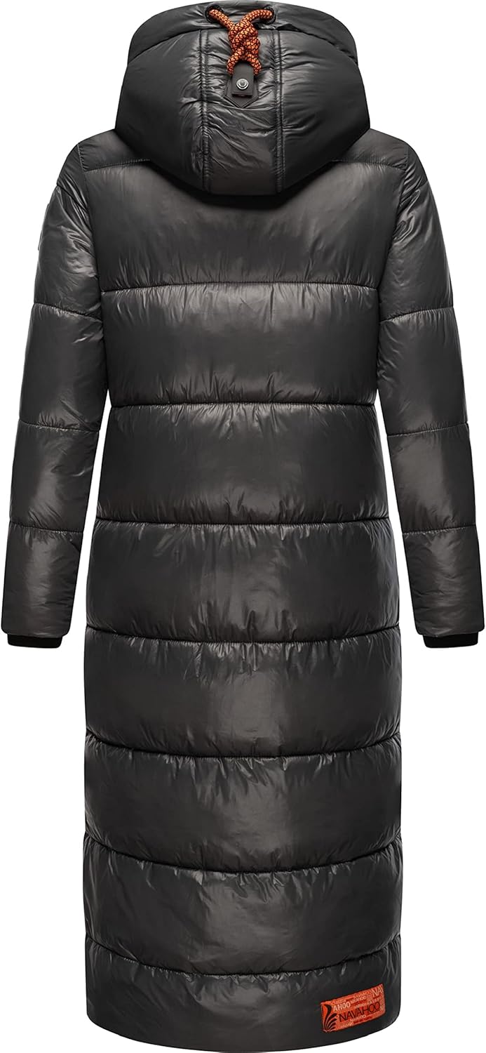 Navahoo Damen Warmer Winter Steppmantel mit Kapuze Schmuseengel XS-XXL XXL Anthracite, XXL Anthracit
