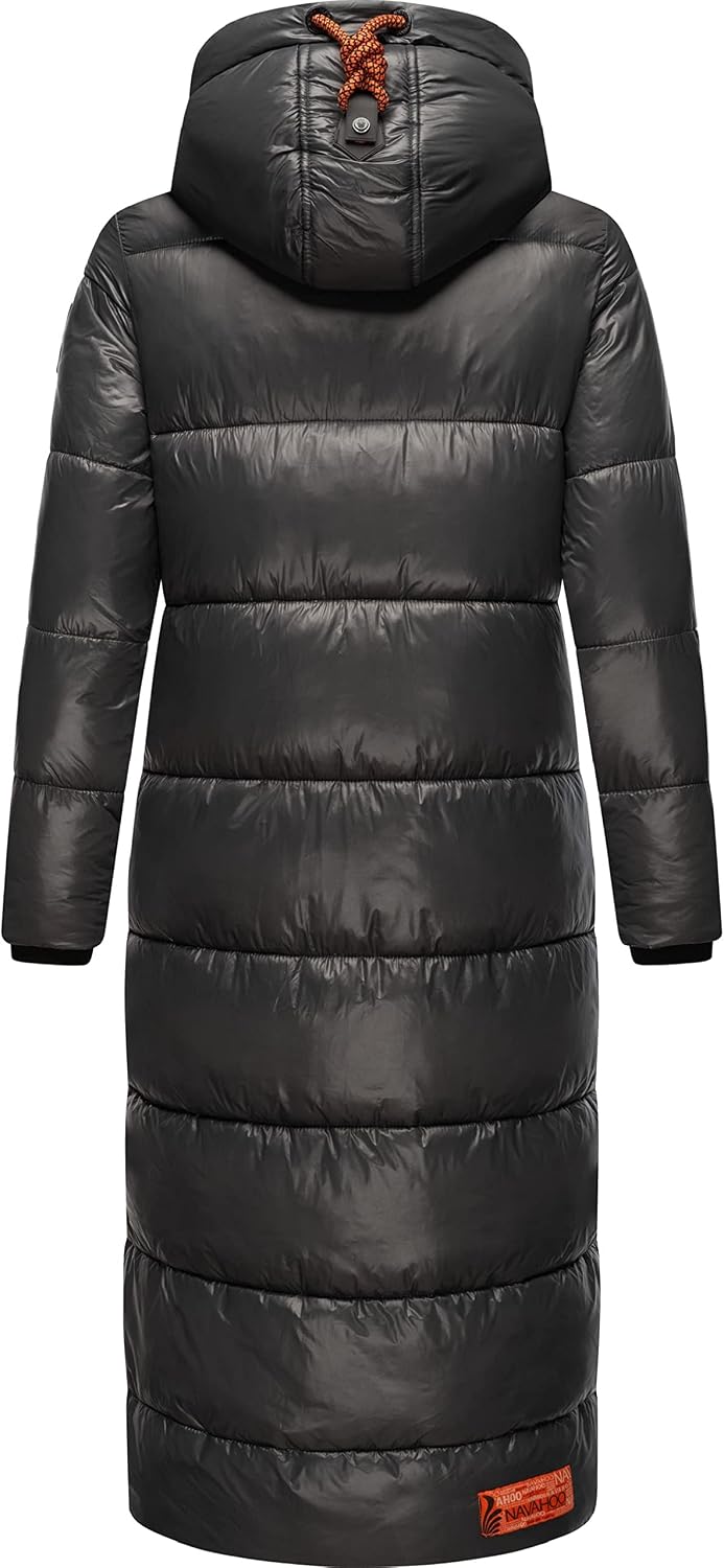 Navahoo Damen Warmer Winter Steppmantel mit Kapuze Schmuseengel XS-XXL XXL Anthracite, XXL Anthracit