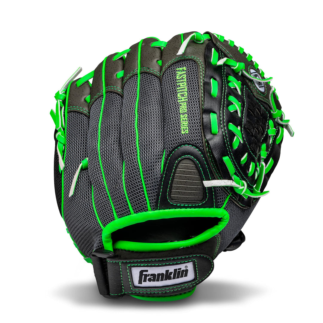 Franklin Sports Windmühle Serie Leichte Softball Handschuh, 27,9 cm für Rechtshänder Lime/Gray, für