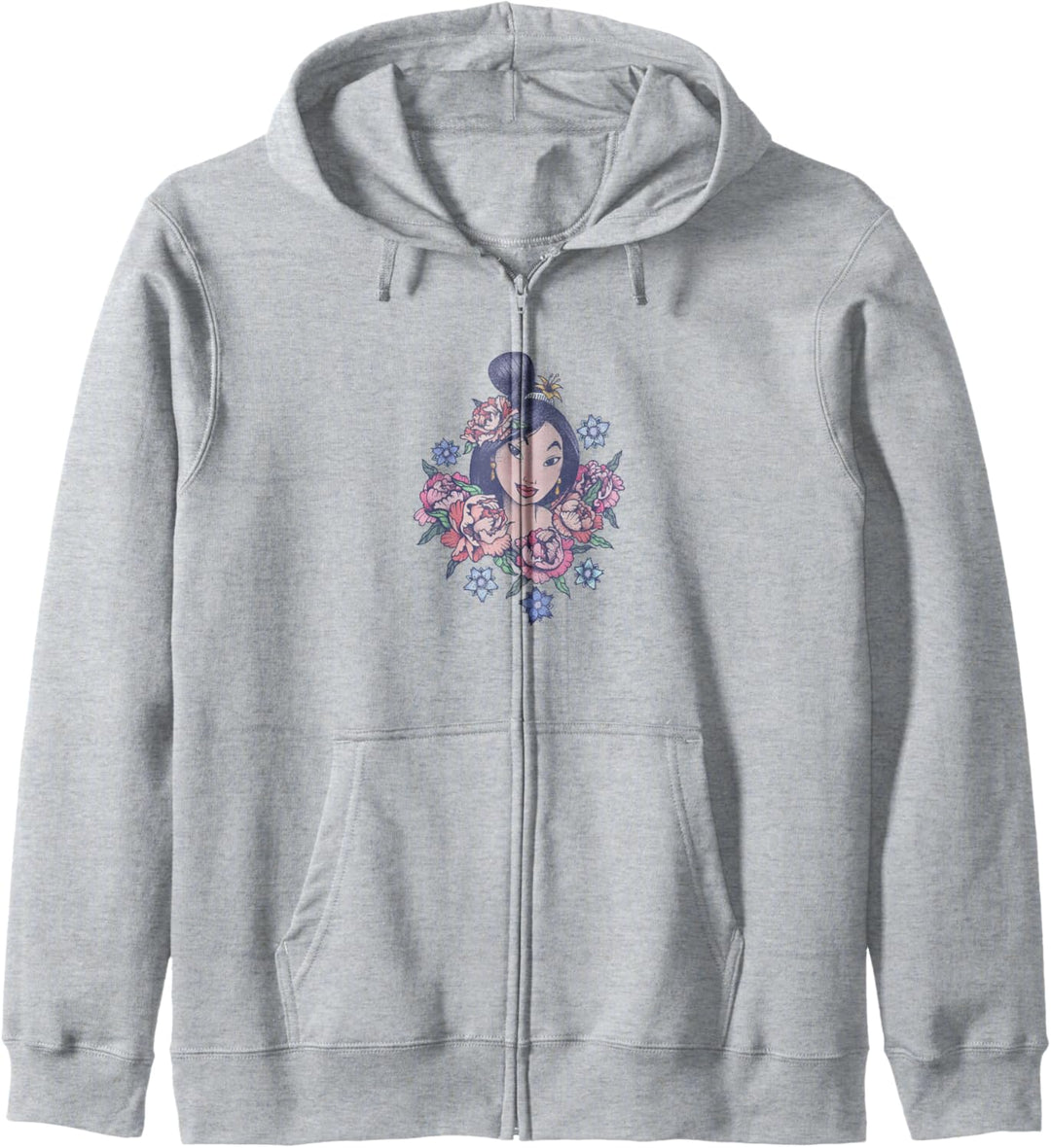 Disney Mulan Floral Portrait Vintage Kapuzenjacke