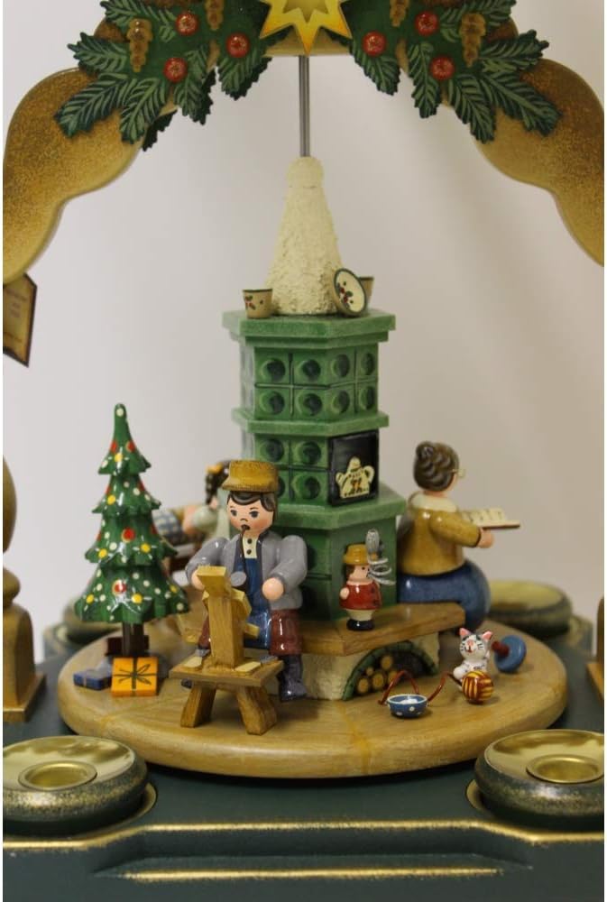 Hubrig-Volkskunst Pyramiden Grossmutters Weihnachtsstube 35 x 25 cm