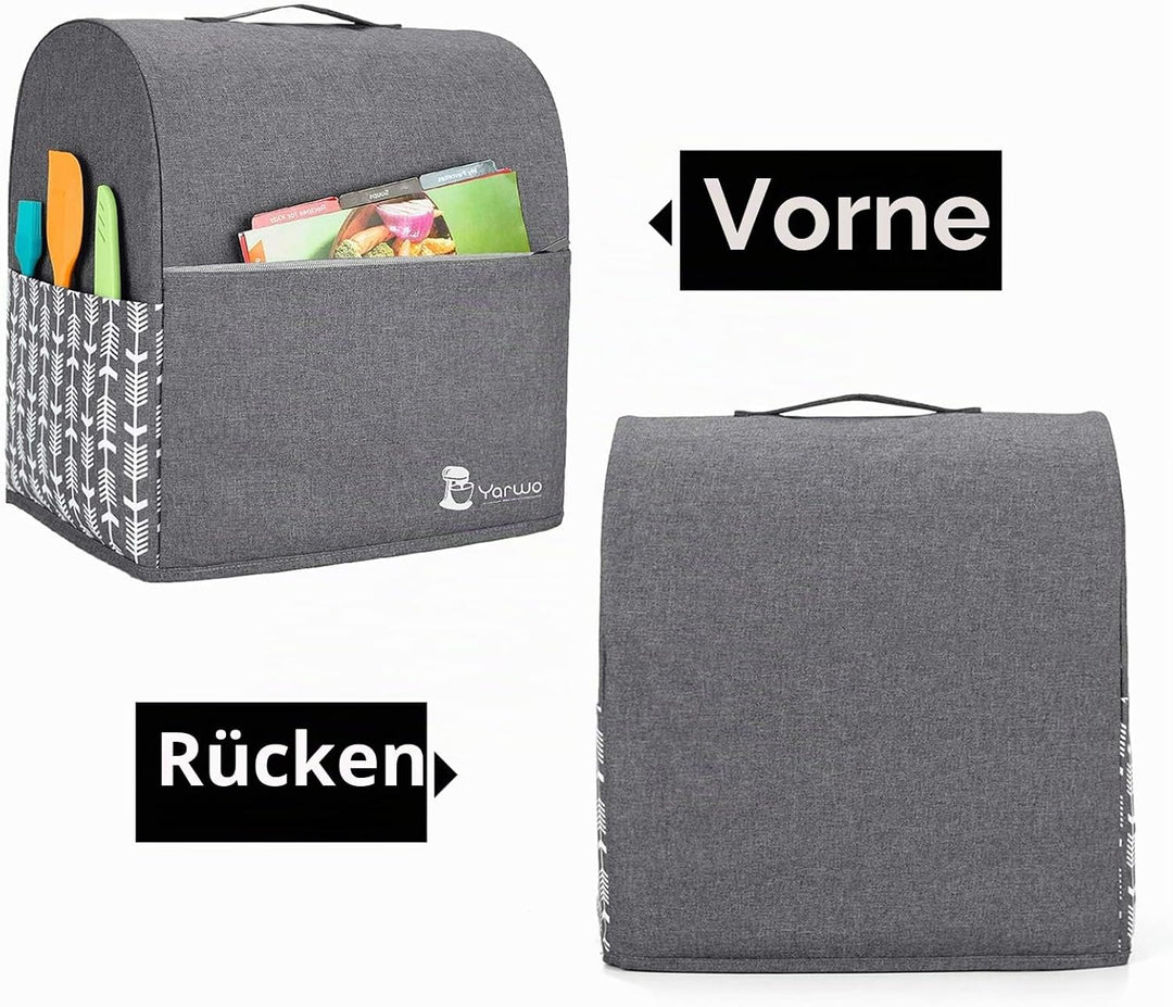 Yarwo Abdeckung Kompatibel mit Kichenaid Küchenmaschine, Staubschutz Abdeckhaube mit Oberem Griff un