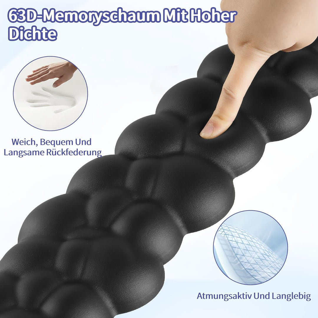 Sushret Wolke Handballenauflage Tastatur, Ergonomisches Wolke Handauflage Tastatur Mit Pu Leder Memo
