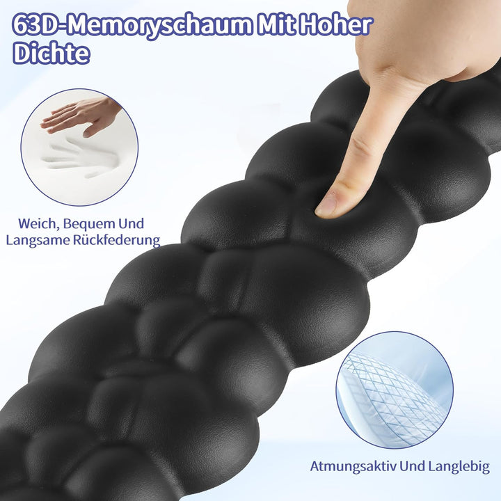 Sushret Wolke Handballenauflage Tastatur, Ergonomisches Wolke Handauflage Tastatur Mit Pu Leder Memo