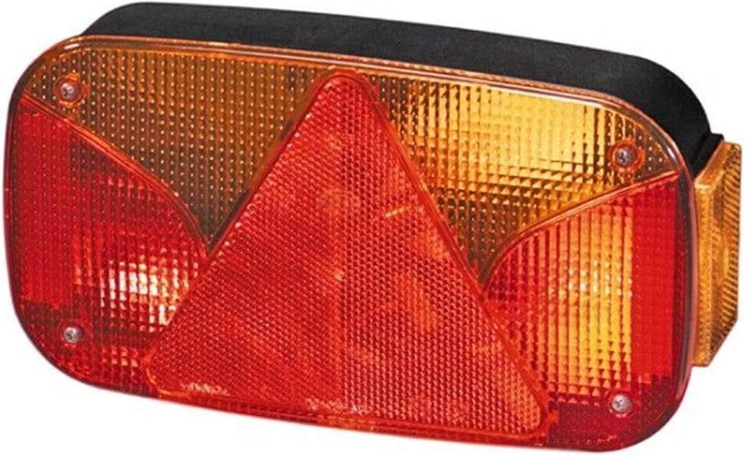 HELLA - Heckleuchte - Glühlampe - 12V - Anbau/geschraubt - Lichtscheibenfarbe: rot/gelb - Stecker: R