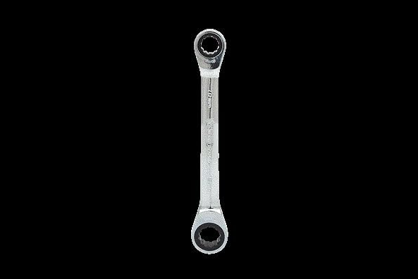 KS Tools 503.4512 GEARplus Doppel-Ratschenringschlüssel, 10x13mm, Farbig, 10x13mm