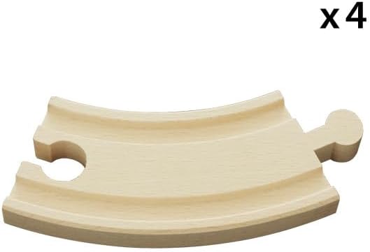 BRIO World - Kurze Gebogene Gleise (E1) (Packung mit 2) White Einheitsgrösse (Packung mit 2), White