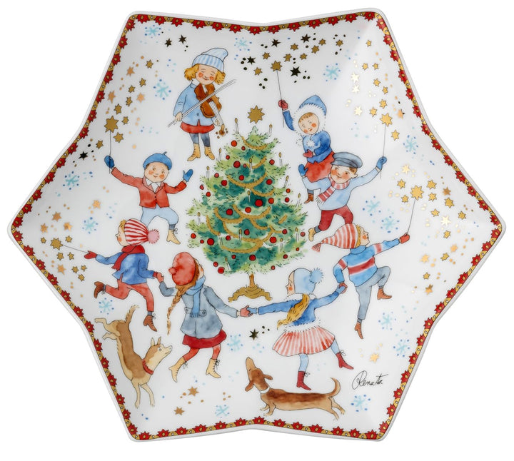 Hutschenreuther Sammelkollektion 23 Weihnachtsklänge Sternschale 24 cm