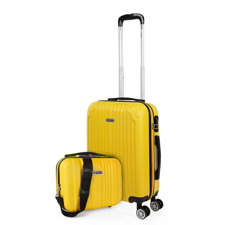 ITACA - Trolley Handgepäck Cabin Trolley Koffer Reisekoffer Hartschalenkoffer mit Zahlenschloss - Ka