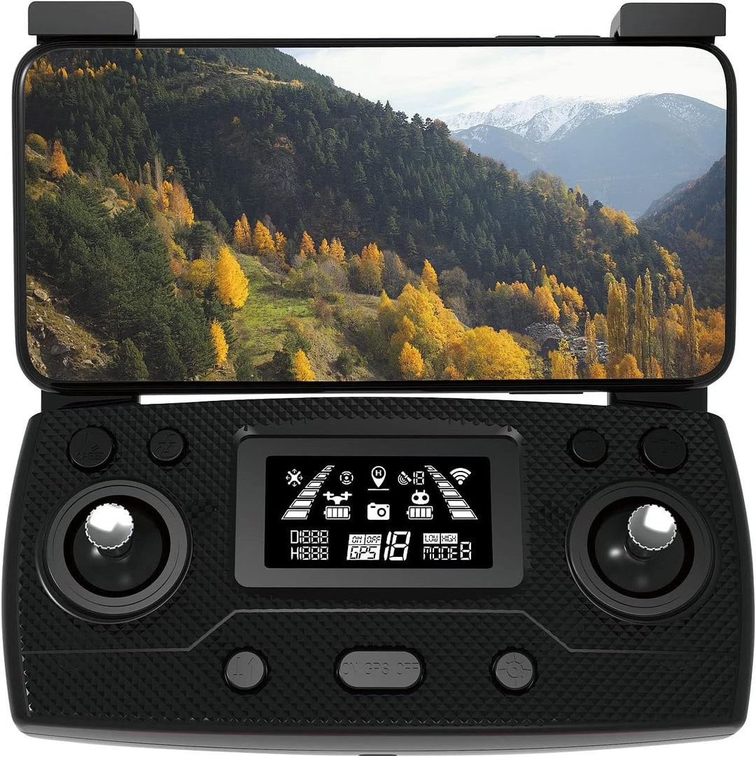 Simulus Drone: Faltbare GPS-Drohne, 4K-Cam, 360°-Abstandssensor, Brushless-Motor, App (Quadcopter, Q
