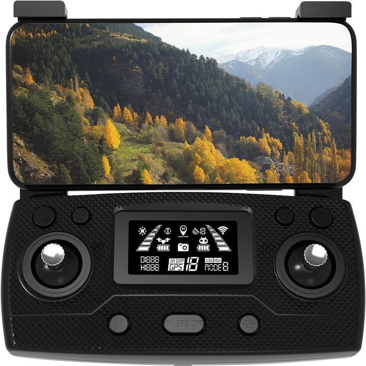Simulus Drone: Faltbare GPS-Drohne, 4K-Cam, 360°-Abstandssensor, Brushless-Motor, App (Quadcopter, Q