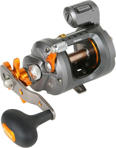 Okuma Schlepprolle für kaltes Wasser Cw-303dlx: 420 Yds-9 kg, linke Hand, Cw-303dlx: 420 Yds-9 kg, l