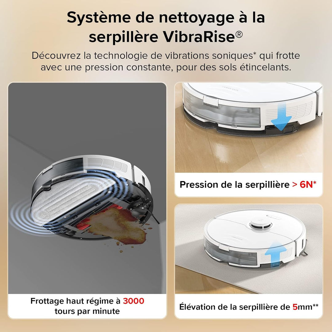 roborock S7 Saug- und Wischroboter (Saugleistung 2500Pa, 180min Akkulaufzeit, 470ml Staubbehälter, 3