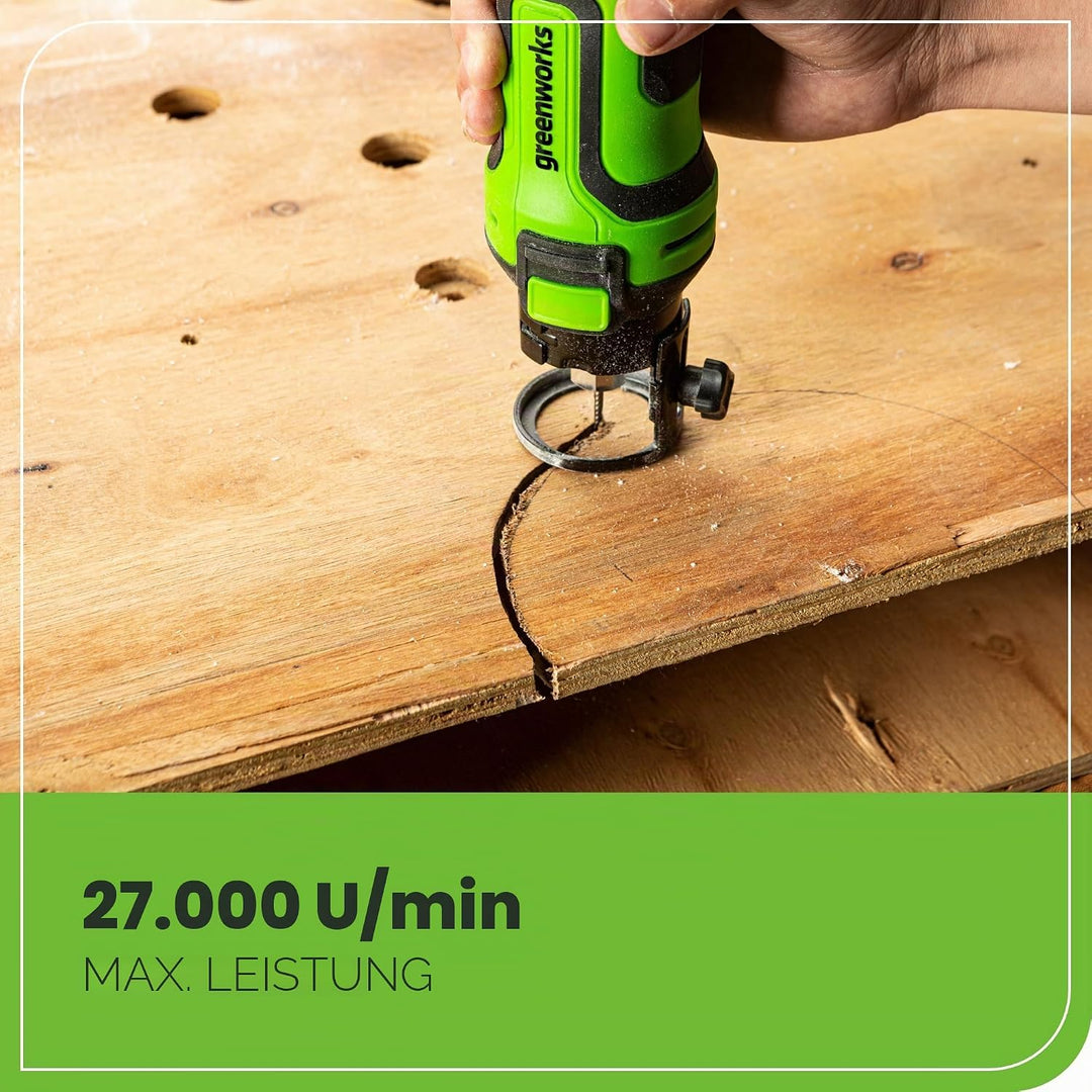 Greenworks PowerAll 24 V Akku-Schnellkreissäge – Rollschneider (blankes Werkzeug) Schnellsäge Solo+Z