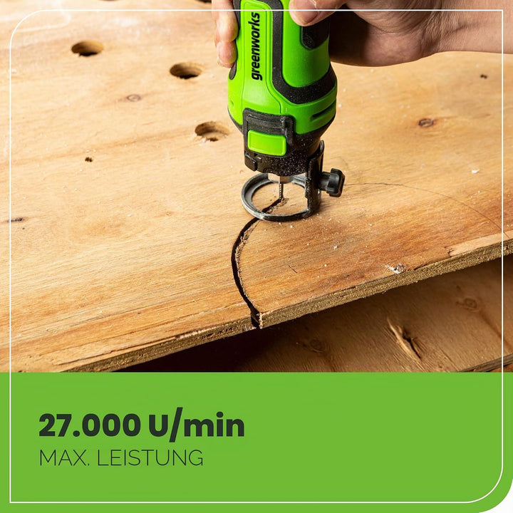 Greenworks PowerAll 24 V Akku-Schnellkreissäge – Rollschneider (blankes Werkzeug) Schnellsäge Solo+Z