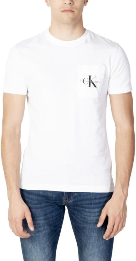 Calvin Klein Herren T-Shirt Kurzarm Core Monologo Rundhalsausschnitt XL Schwarz (Ck Black), XL Schwa