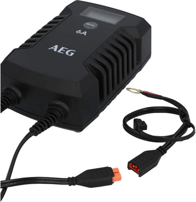 AEG Automotive 10617 Mikroprozessor-Ladegerät für Auto Batterie LD 6.0, 6 Ampere für 6/12 V, 7-HF La