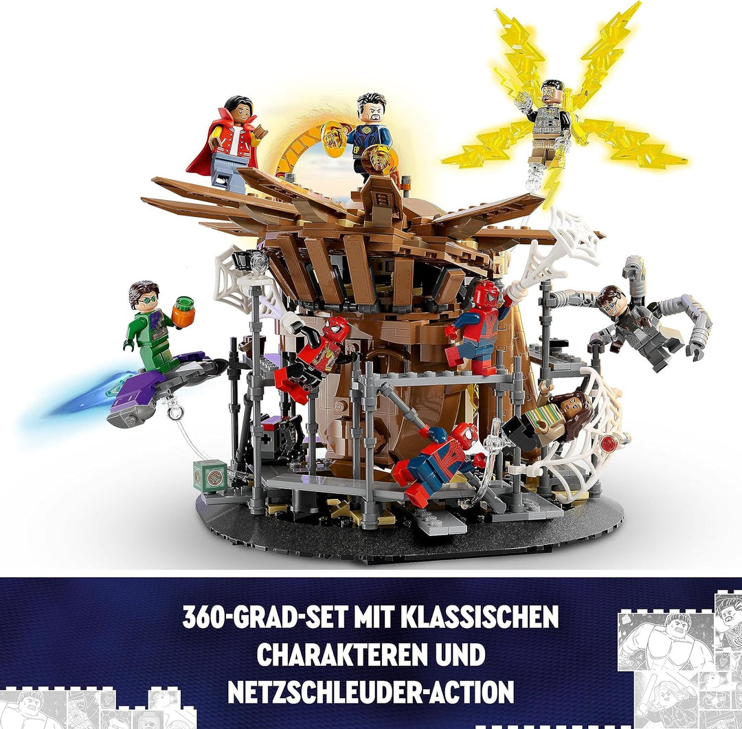 LEGO 76261 Marvel Spider-Mans grosser Showdown, Spider-Man: No Way Home-Set mit 3 Peter Parker-Minif