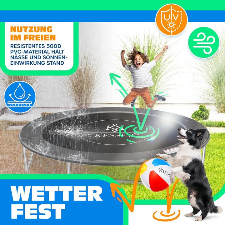 KESSER® - Trampolin Randabdeckung Ø 244, 305, 366, 426 cm, 30cm breit 100% UV-beständig reissfest Fe