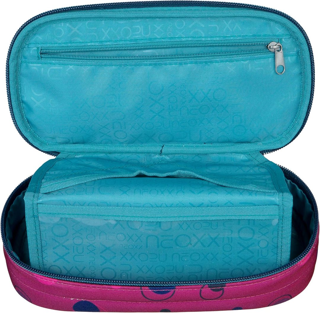 neoxx - Jump Schlamperbox - Recycelte PET-Flaschen, Hauptfach mit Reissverschluss, 10 Stifteschlaufe