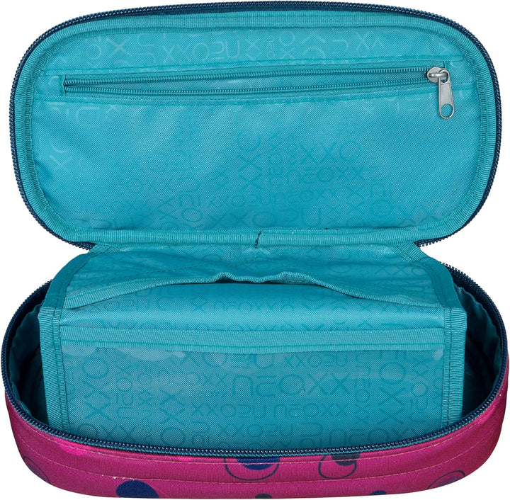 neoxx - Jump Schlamperbox - Recycelte PET-Flaschen, Hauptfach mit Reissverschluss, 10 Stifteschlaufe