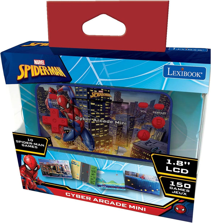 Lexibook, Spider-Man, Cyber Arcade Pocket, Tragbare Spielkonsole, 150 Spiele, 1,8“ LCD-Bildschirm, B