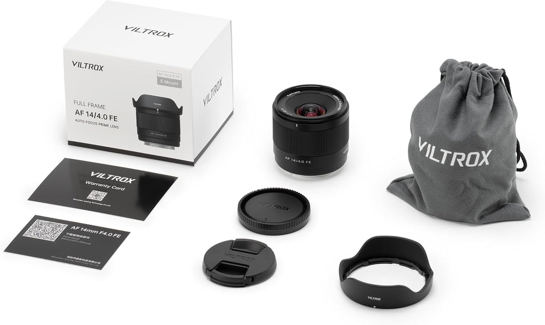 VILTROX 14mm f4.0 FE, AF 14mm f4.0 Air E Mount Objektiv für Sony E, Vollformat Autofokus Ultraweitwi