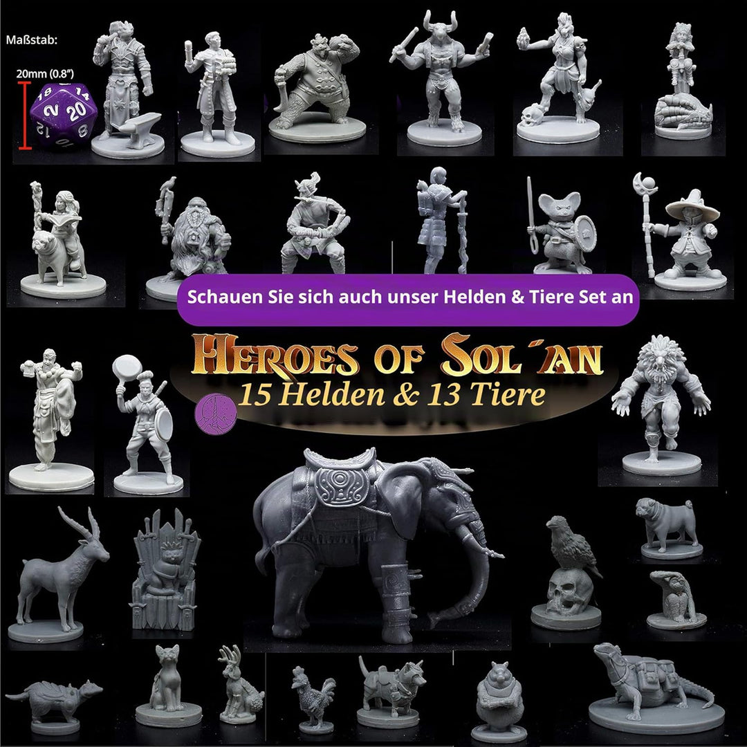 Wildspire Fantasy Bookish Dragon Miniatur – Riesige Grösse 15,2 cm für DND-Miniaturen, 28 mm, Bulk D
